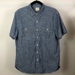 J. Crew Chambray blue denim work shirt